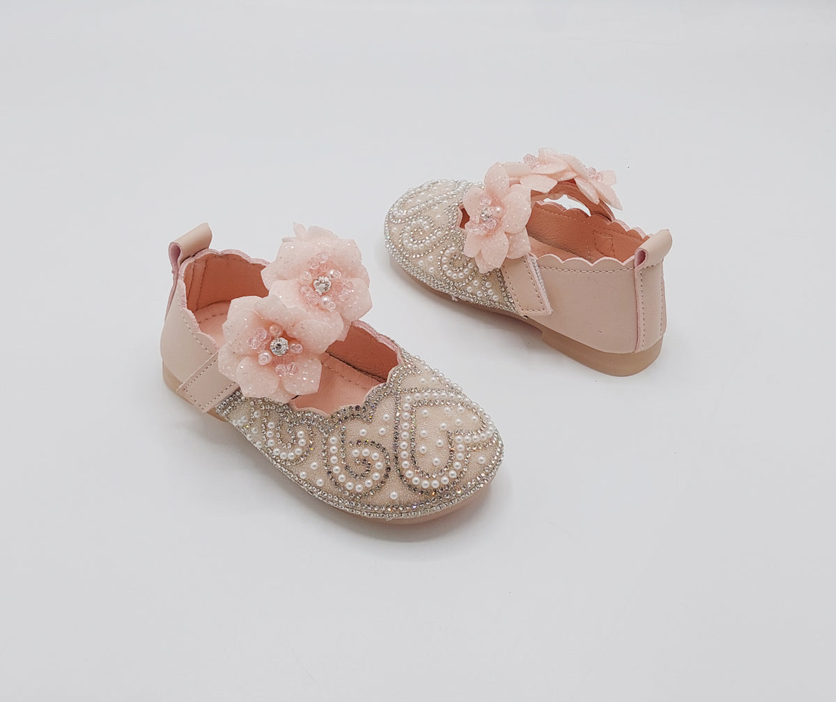 Beautiful Design Fancy Pumps for Kids - TZ303 (Pink)