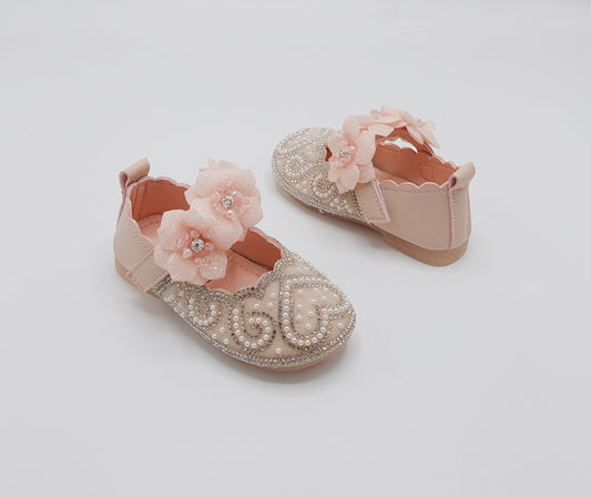 Beautiful Design Fancy Pumps for Kids - TZ303 (Pink)
