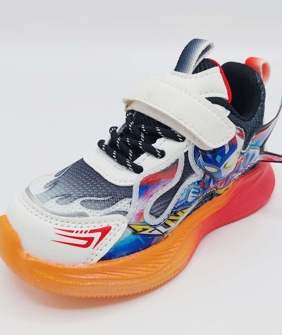 Premium Quality Ultraman Theme Light-Weight Shoes for Kids - A09 (ORANGE)
