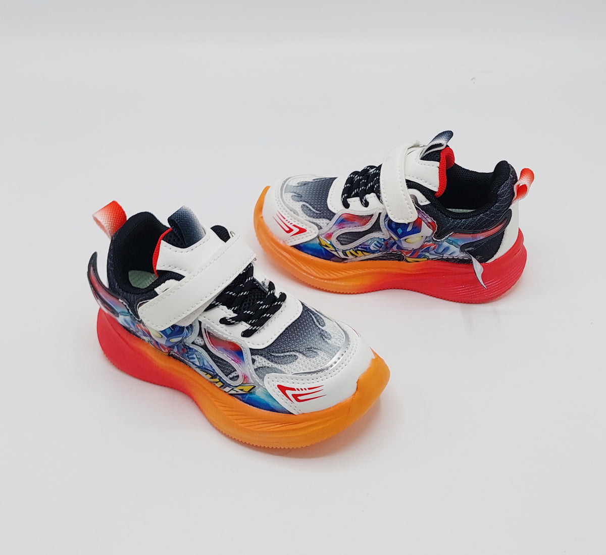 Premium Quality Ultraman Theme Light-Weight Shoes for Kids - A09 (ORANGE)