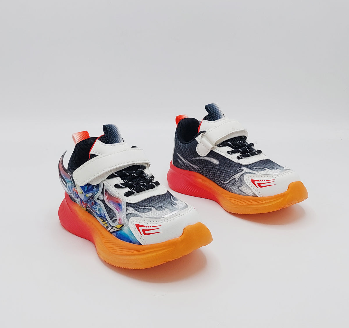 Premium Quality Ultraman Theme Light-Weight Shoes for Kids - A09 (ORANGE)