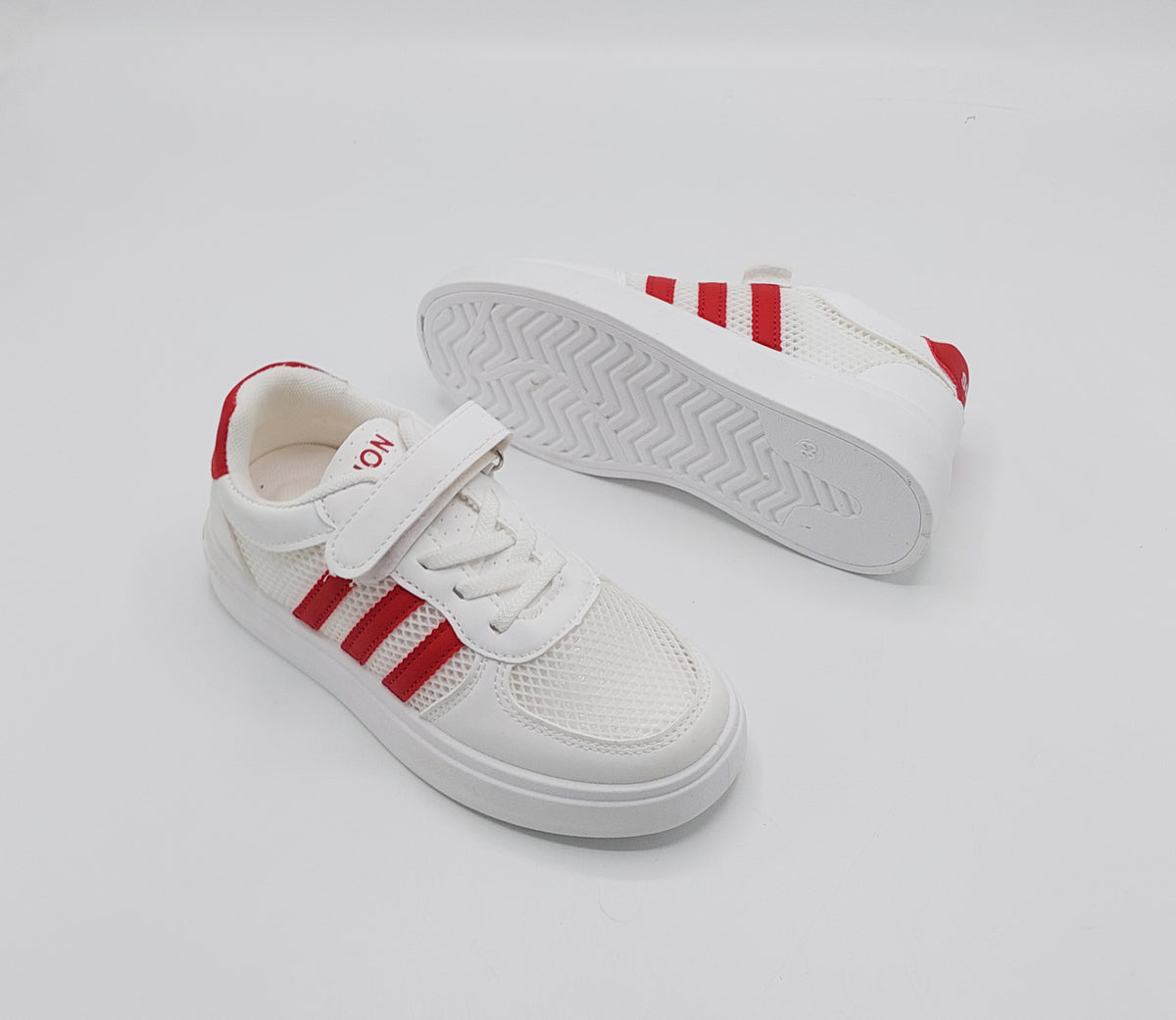 Premium Quality Trendy Look Sneakers for Kids - C2711 (RED)