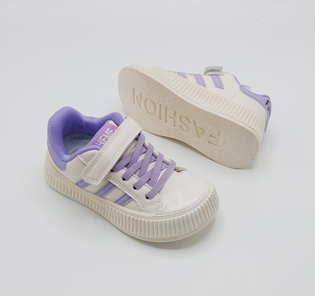 Premium Quality Trendy Look Sneakers for Kids - C01 (Purple)