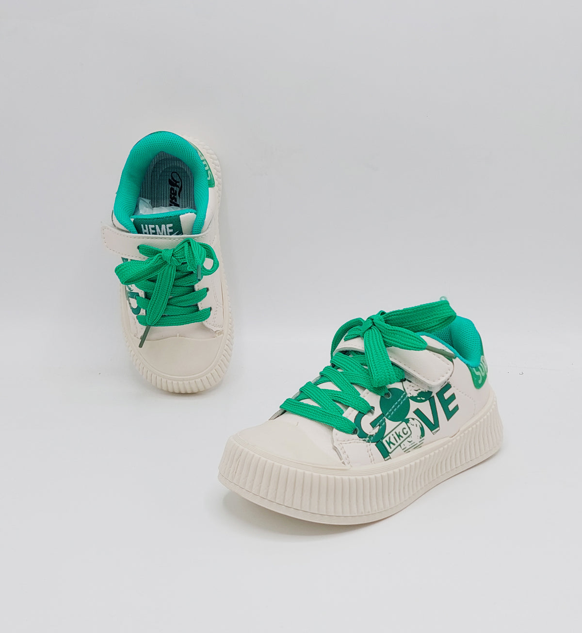 Premium Quality Trendy Look Sneakers for Kids - D05 (Green)