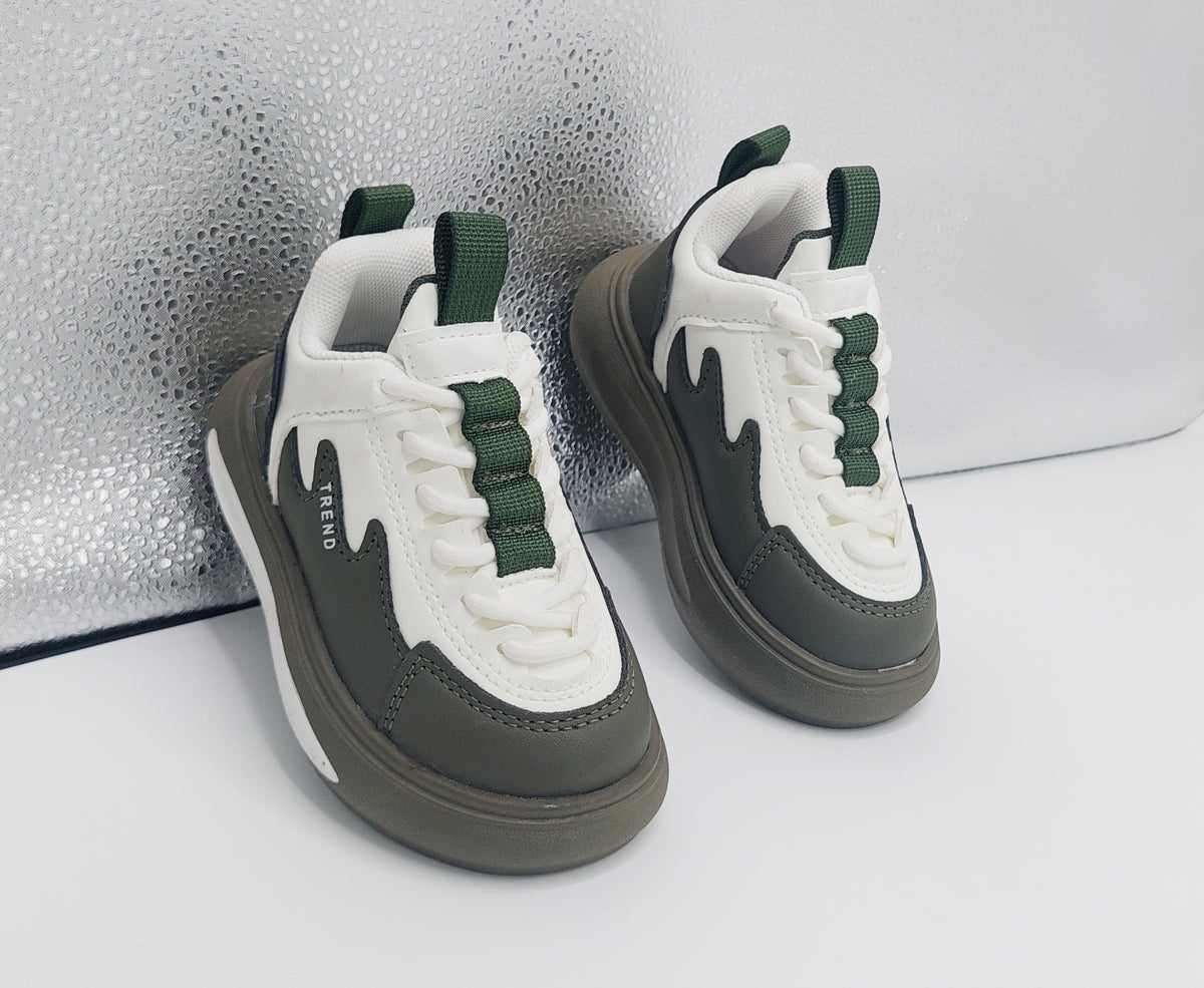 Trendy Looking Sneakers for Kids - TRD38 (Green)