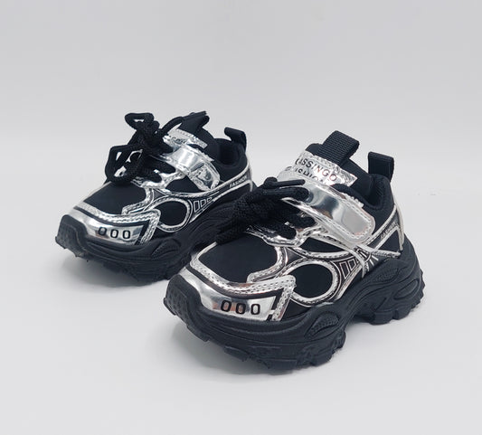 Premium Quality Beautiful Design Sneakers for Kids - DG103 (Black)