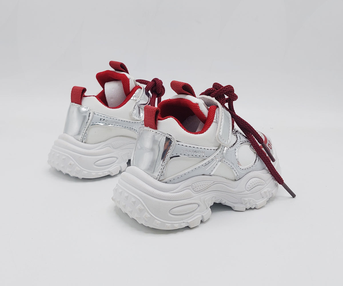Premium Quality Beautiful Design Sneakers for Kids - DG103 (White)