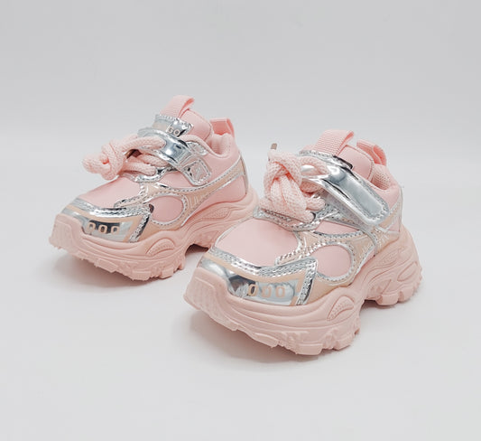 Premium Quality Beautiful Design Sneakers for Kids - DG103 (Pink)