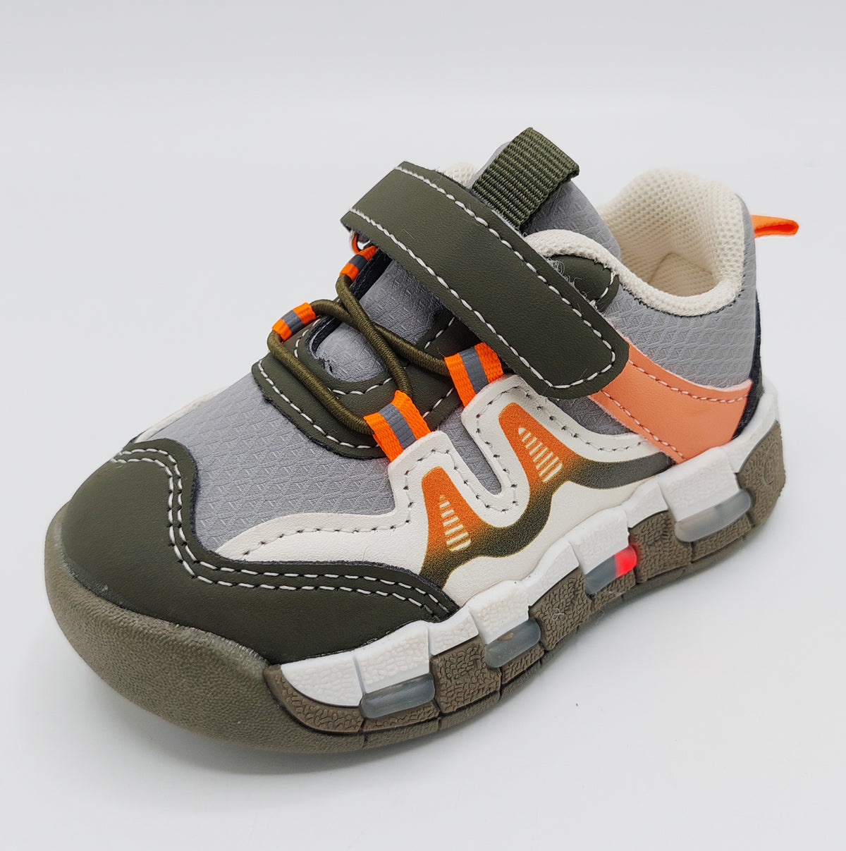 Lights In Sole Trendy Look Sneakers for Kids - BRV1 (Green)