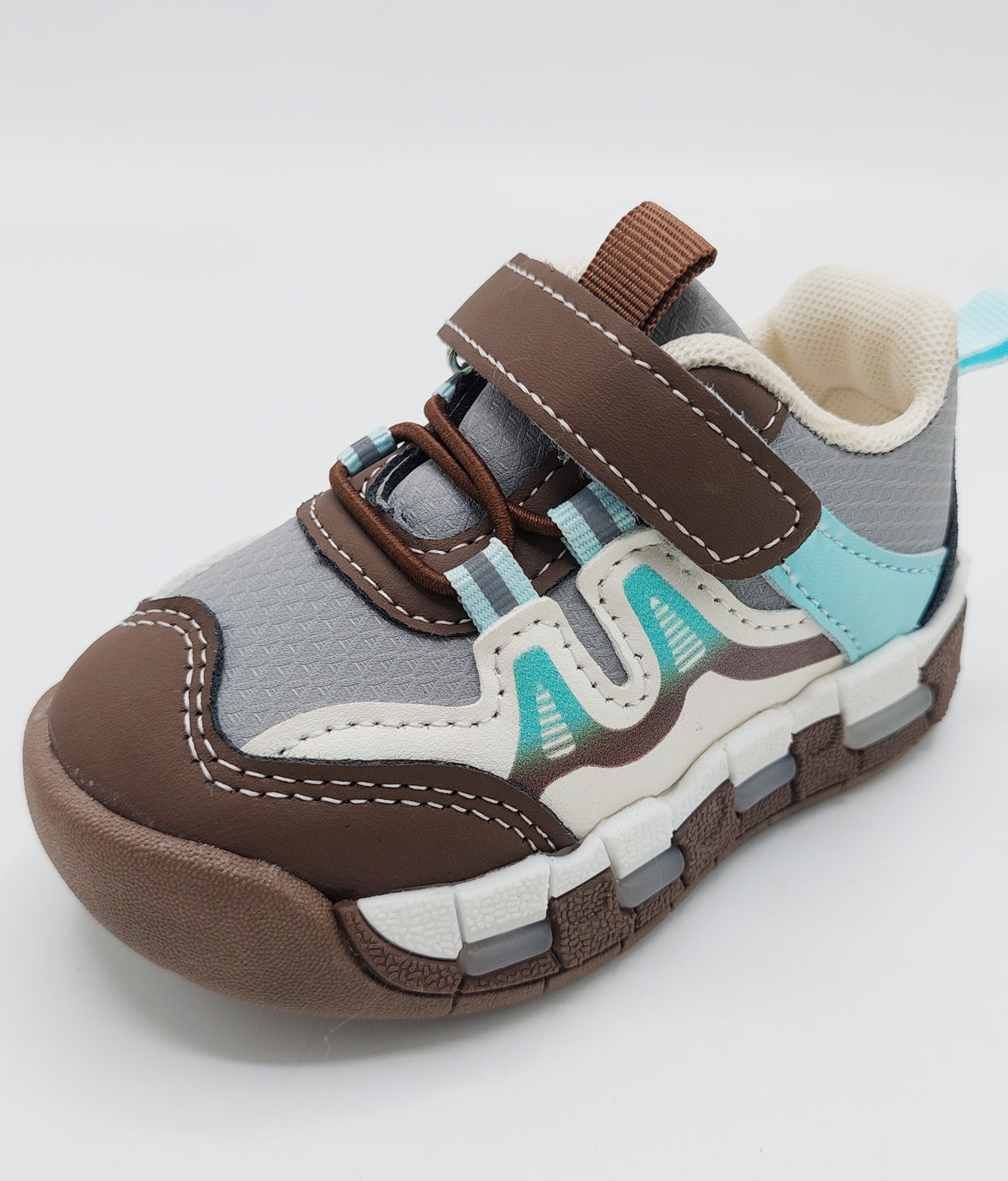 Lights In Sole Trendy Look Sneakers for Kids - BRV1 (Brown)