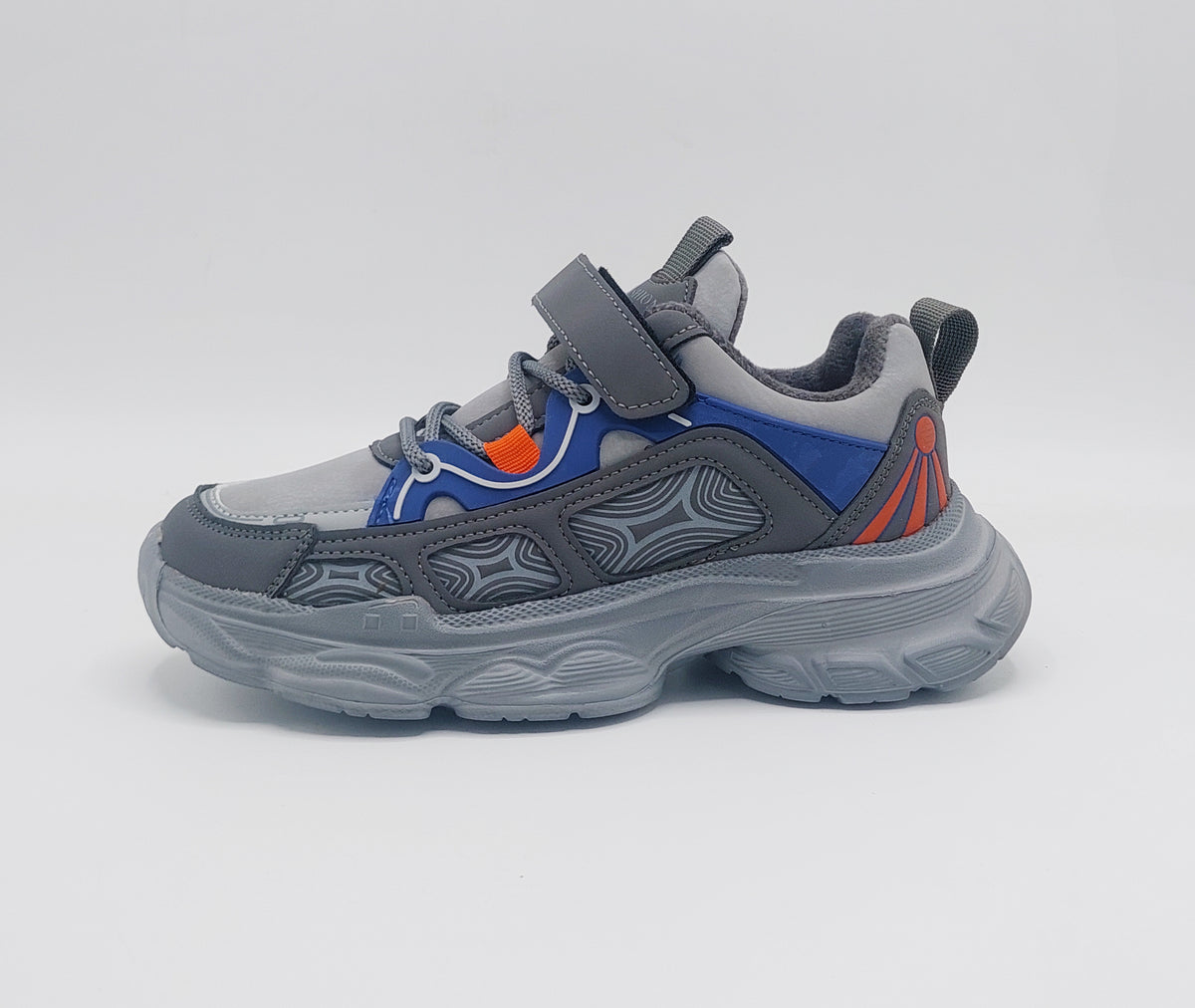 Premium Quality Trendy Look Sneakers for Kids - 82810 (Gray)