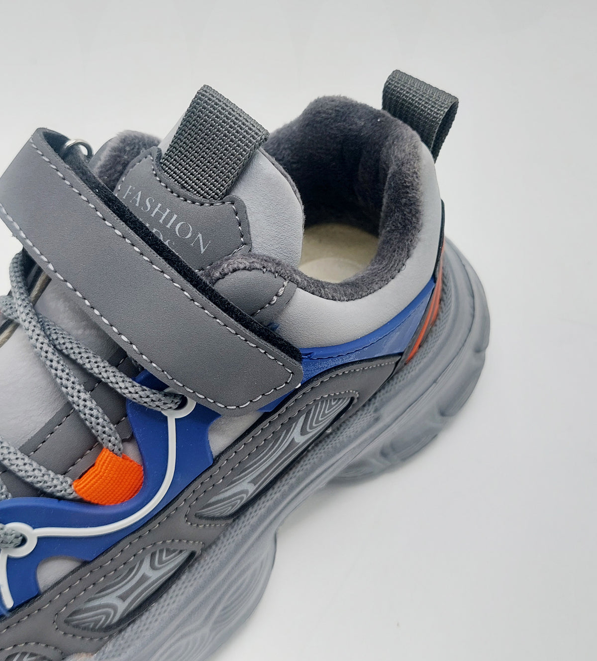 Premium Quality Trendy Look Sneakers for Kids - 82810 (Gray)