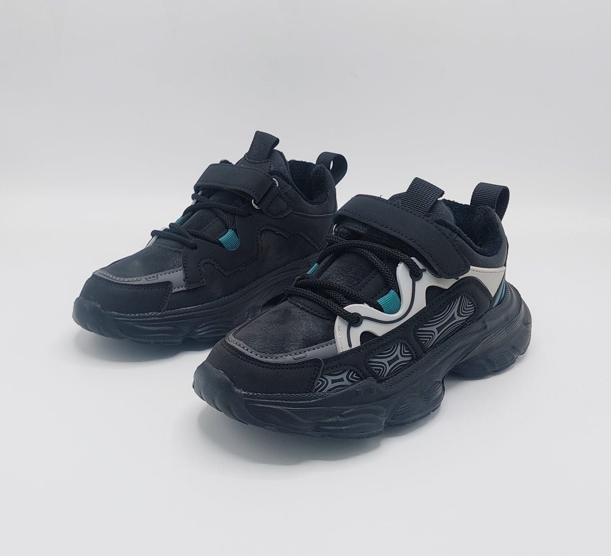 Premium Quality Trendy Look Sneakers for Kids - 82810 (Black)
