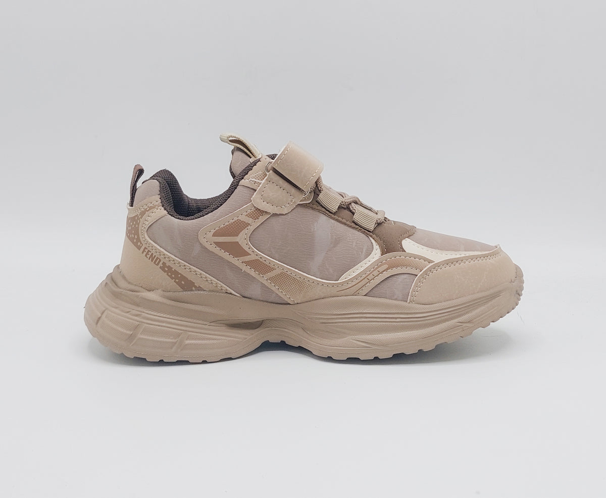 Premium Quality Trendy Look Sneakers for Kids - 92808 (Brown)