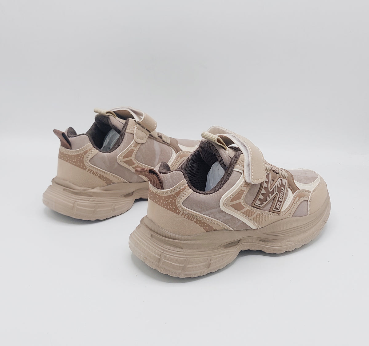 Premium Quality Trendy Look Sneakers for Kids - 92808 (Brown)