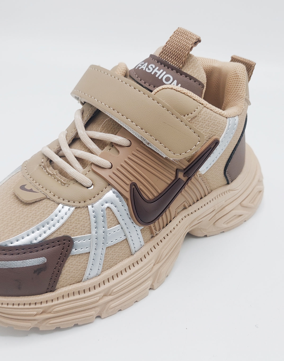 Premium Quality Trendy Look Sneakers for Kids - Y757 (Khaki)
