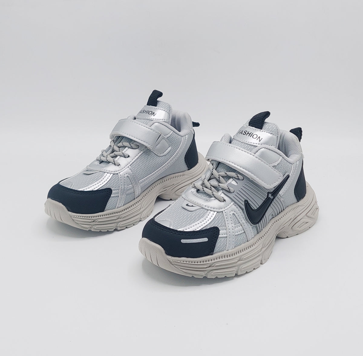 Premium Quality Trendy Look Sneakers for Kids - Y757 (Gray)