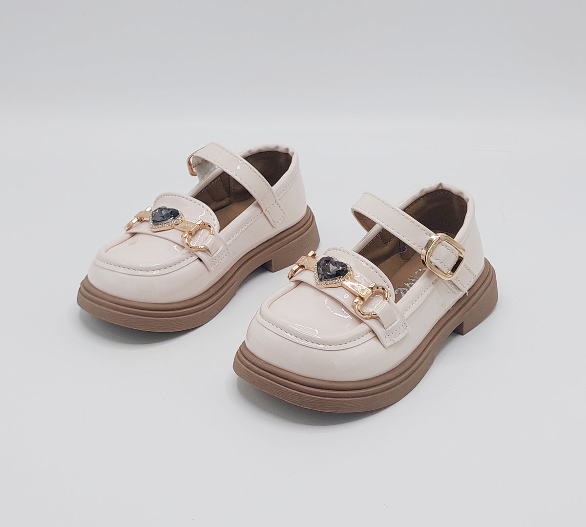 Beautiful Design Fancy Pumps for Kids - SUK5 (Beige)