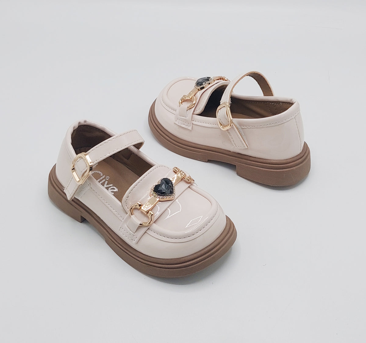 Beautiful Design Fancy Pumps for Kids - SUK5 (Beige)