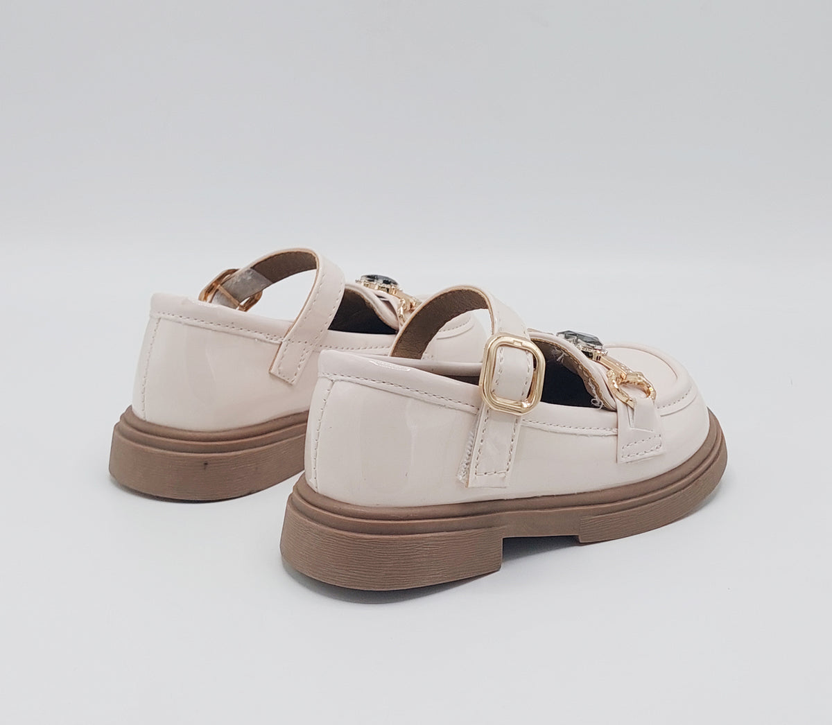 Beautiful Design Fancy Pumps for Kids - SUK5 (Beige)
