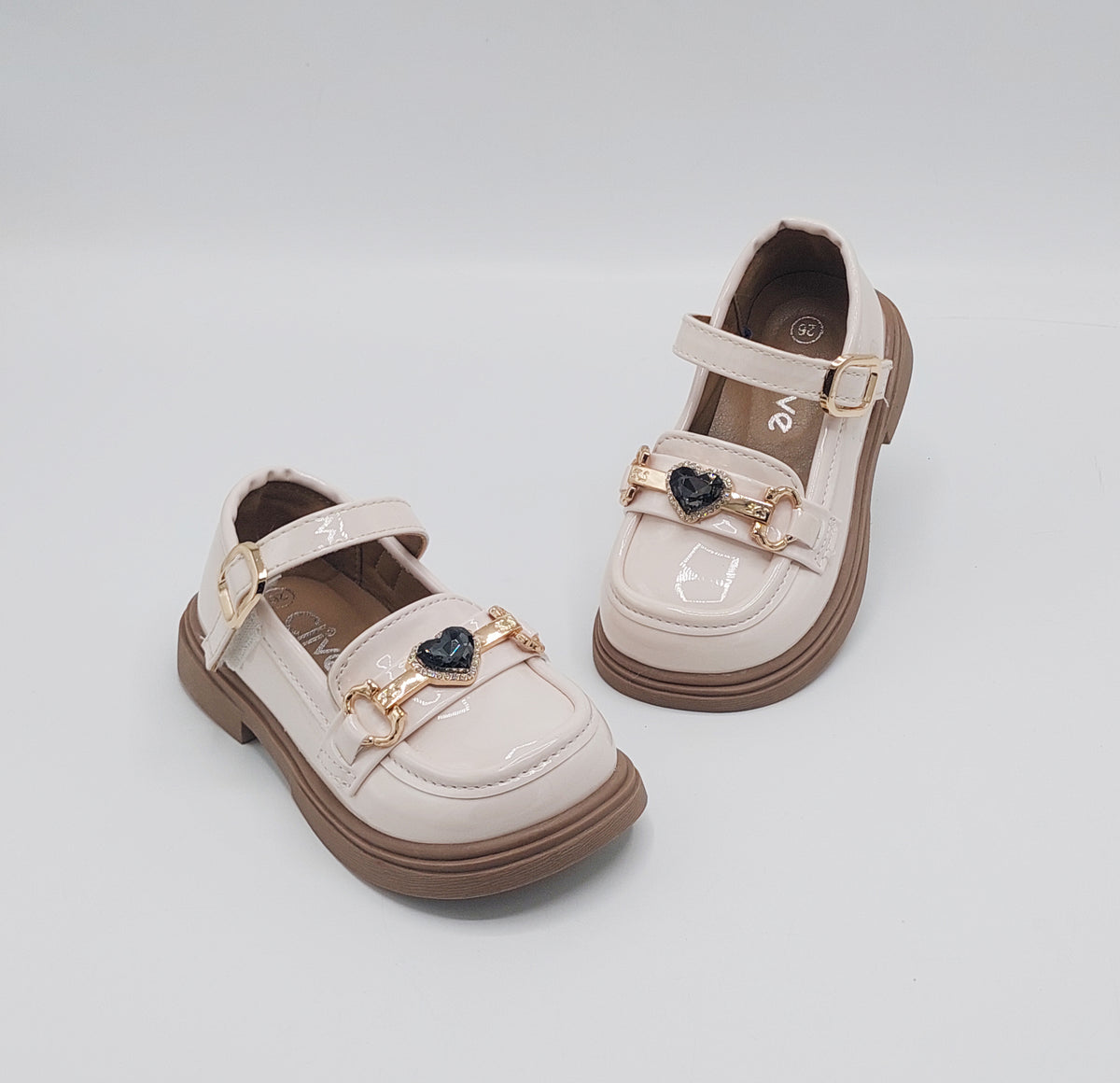 Beautiful Design Fancy Pumps for Kids - SUK5 (Beige)