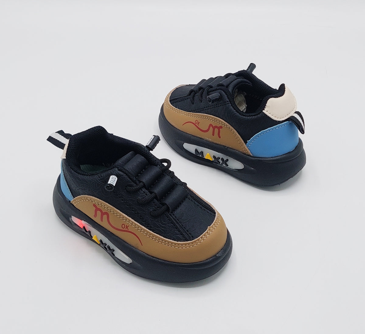 Lights in Sole New Trendy Look Shoes for Kids - MTL02 (Black)