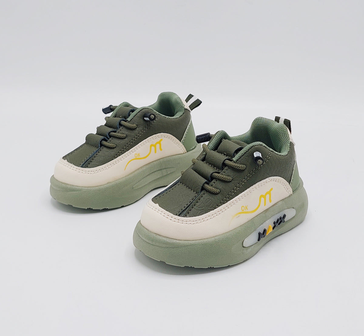 Lights in Sole New Trendy Look Shoes for Kids - MTL02 (Green)
