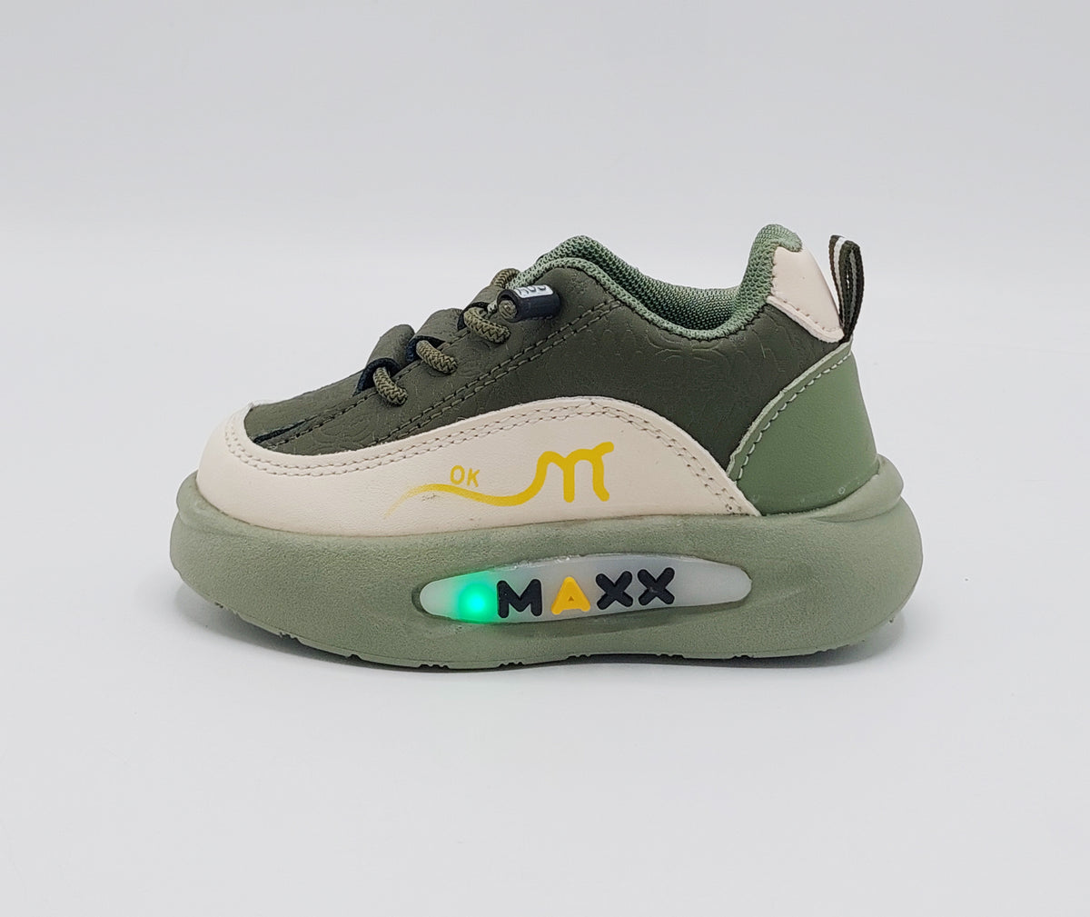 Lights in Sole New Trendy Look Shoes for Kids - MTL02 (Green)