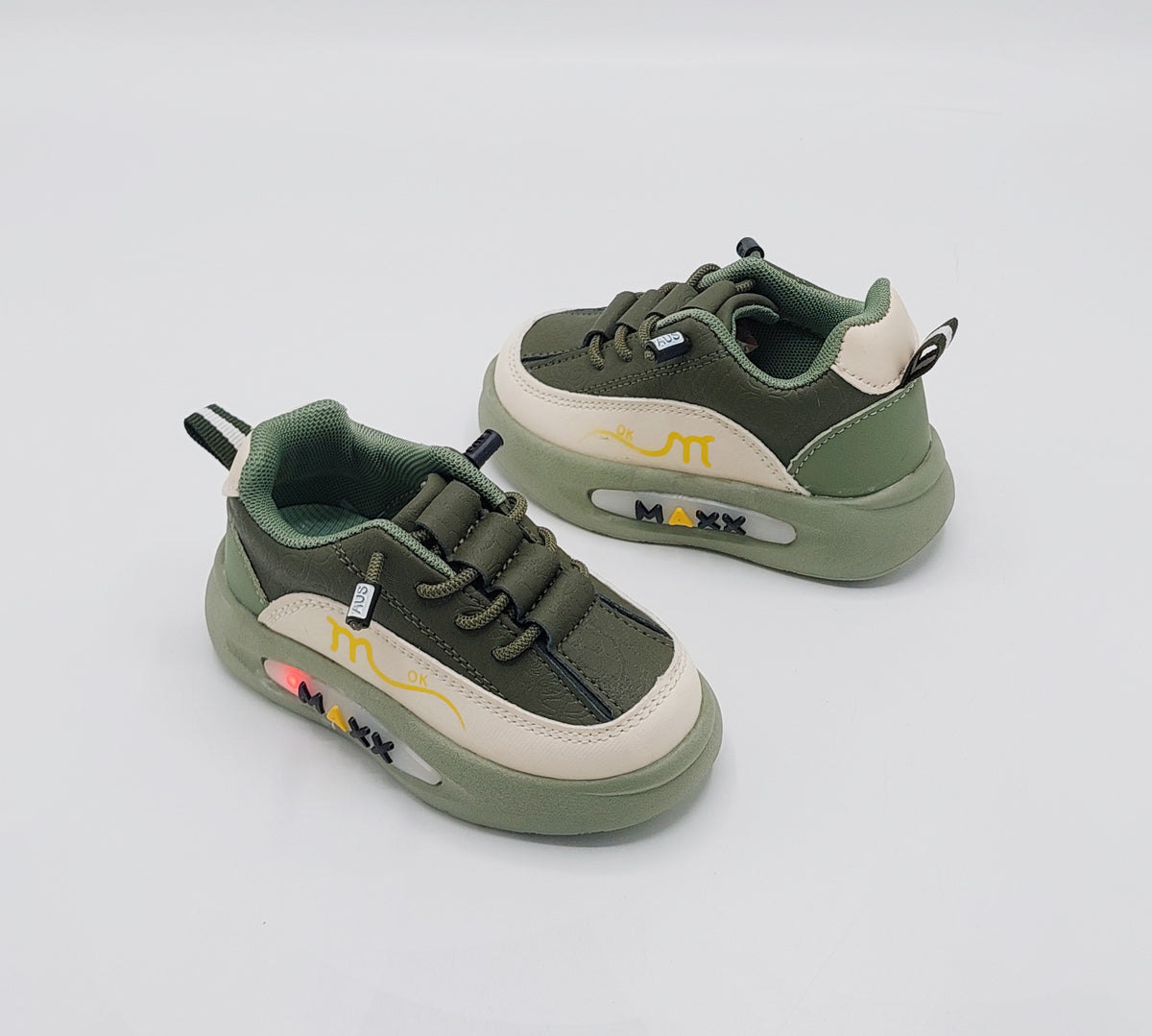 Lights in Sole New Trendy Look Shoes for Kids - MTL02 (Green)