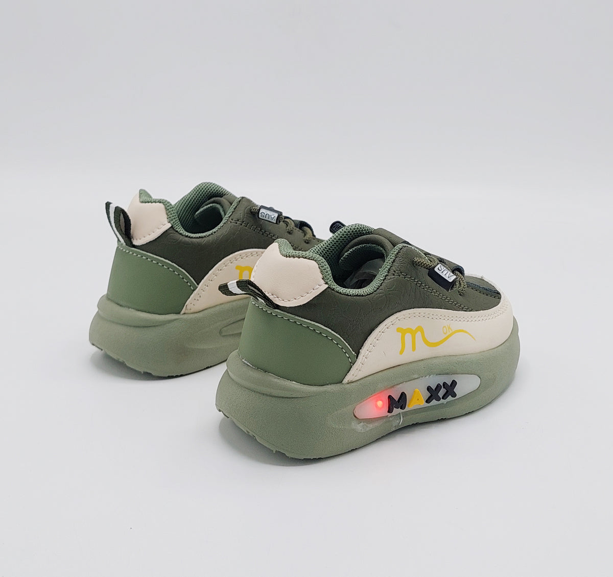 Lights in Sole New Trendy Look Shoes for Kids - MTL02 (Green)