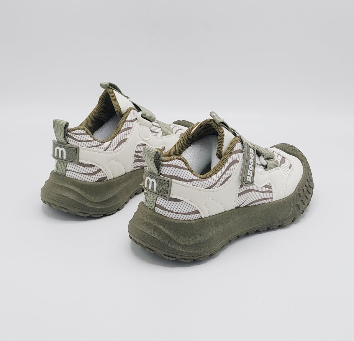 Premium Quality Sporty Look Sneakers for Kids - BMW0213 (Green)