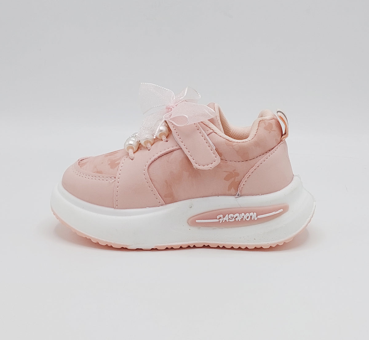 Beautiful Design Fancy Look Sneakers for Kids Girls - 818890 (Pink)