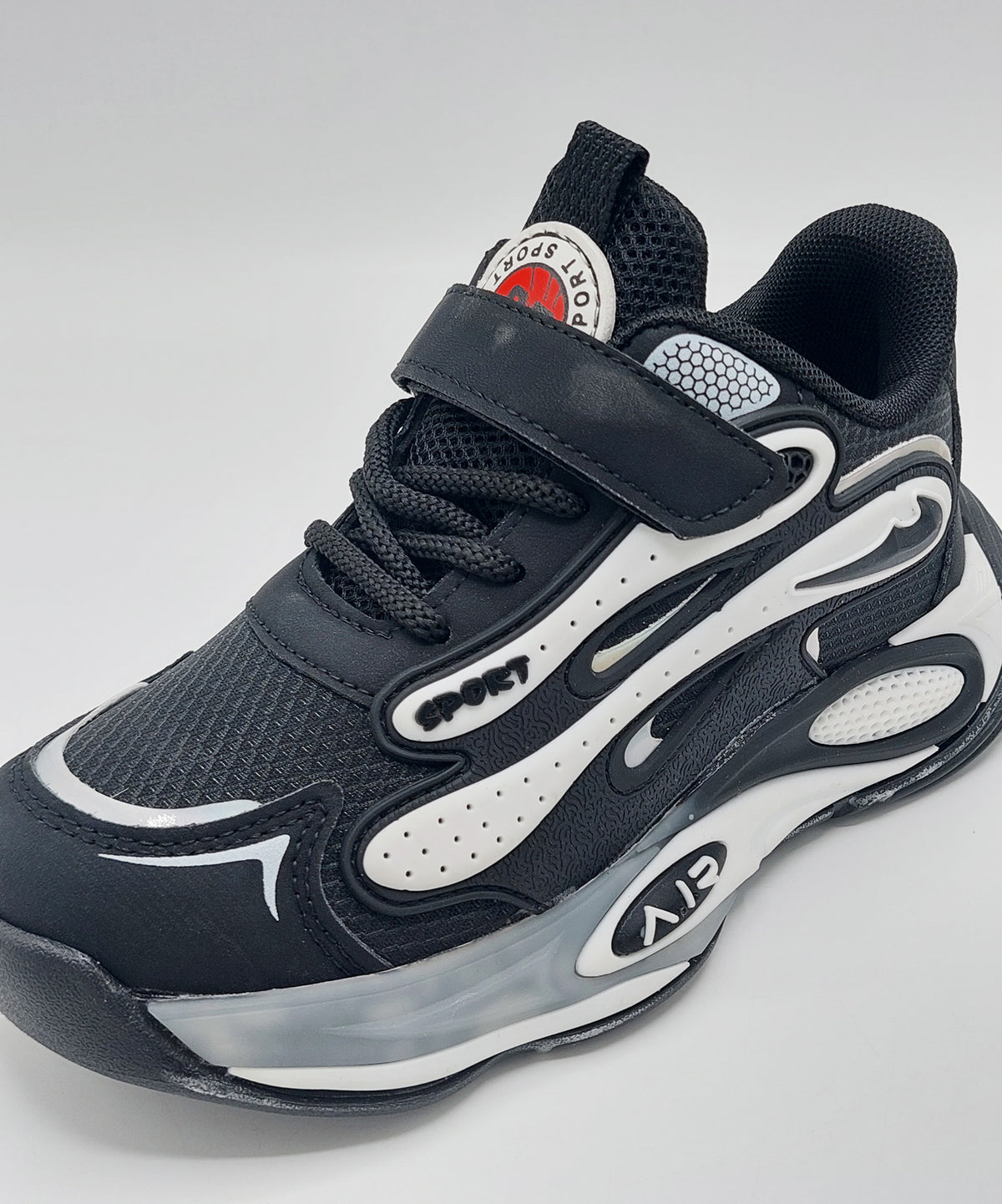 Premium Quality Sporty Look Sneakers for Kids - PF619 (Black)