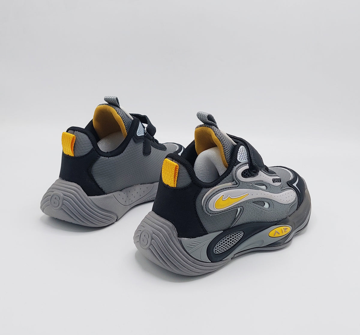 Premium Quality Sporty Look Sneakers for Kids - PF619 (Gray)