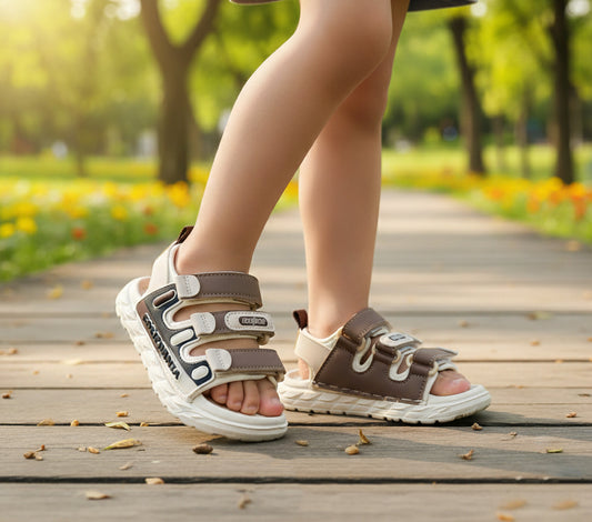 Soft Sole New Look Sandals for Kids - 510 (Beige)
