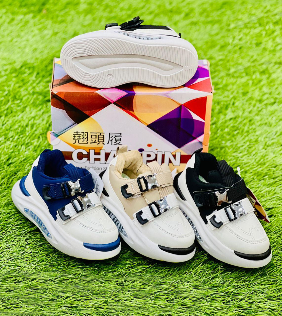 Soft Sole Double Strap Trendy Look Comfortable Sneaker's For Kid's Boy's And Girl's - BMW-0110