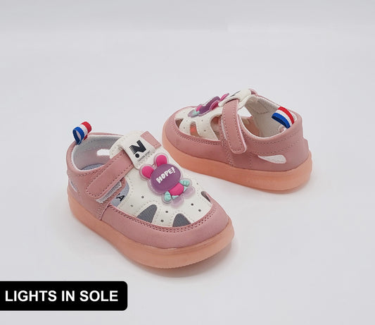Infant's Lights in Sole Cute Design Sandals - 715