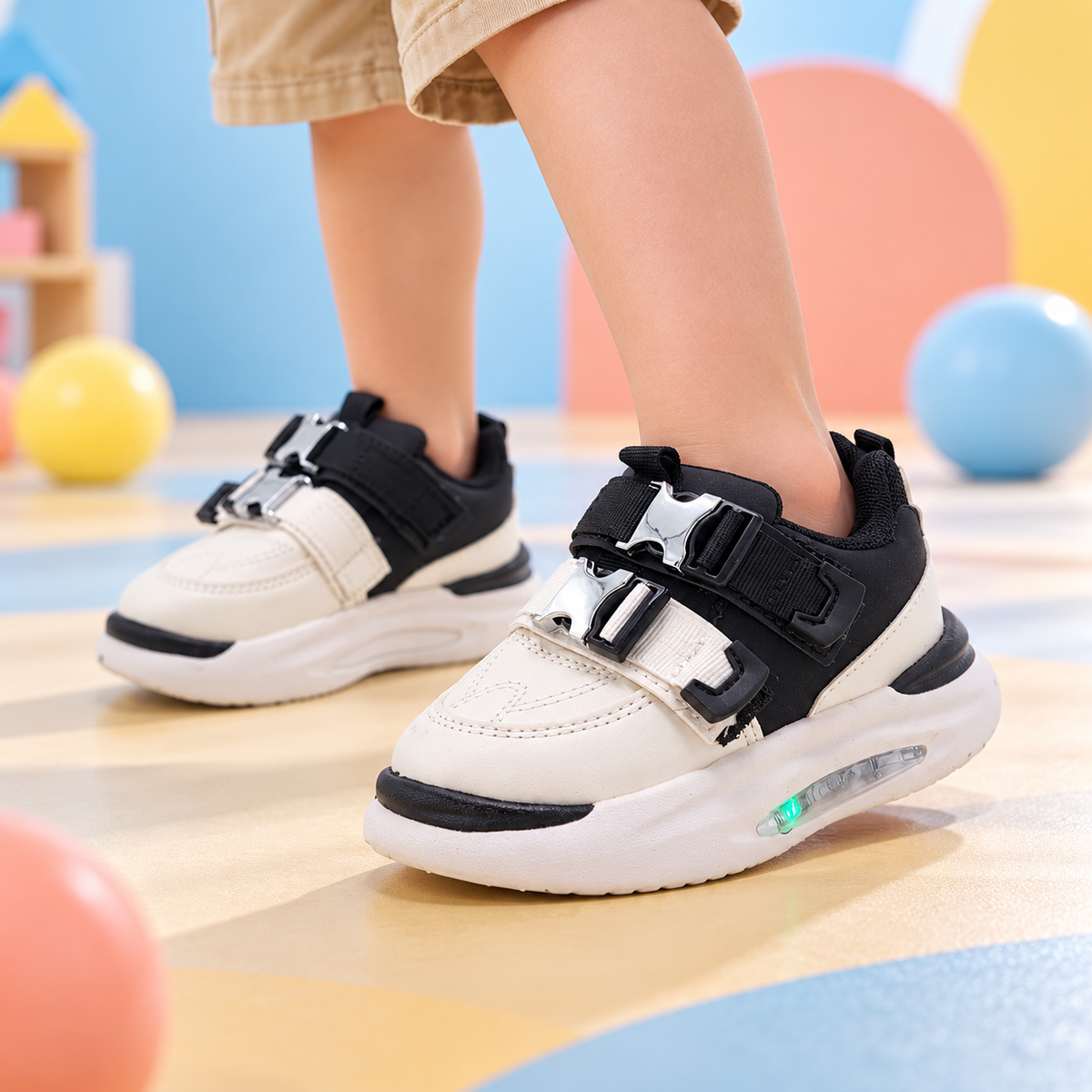 Trendy Look Comfortable Sneaker's For Kids - BMW0110 (Black)