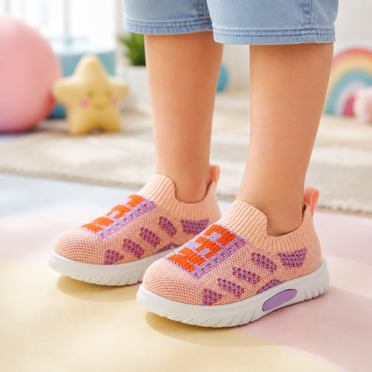Infant's Easy to Wear Soft Sole Shoes - FSD08 (Pink)