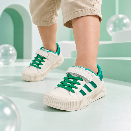 Premium Quality Trendy Look Sneakers for Kids - C01 (Green)
