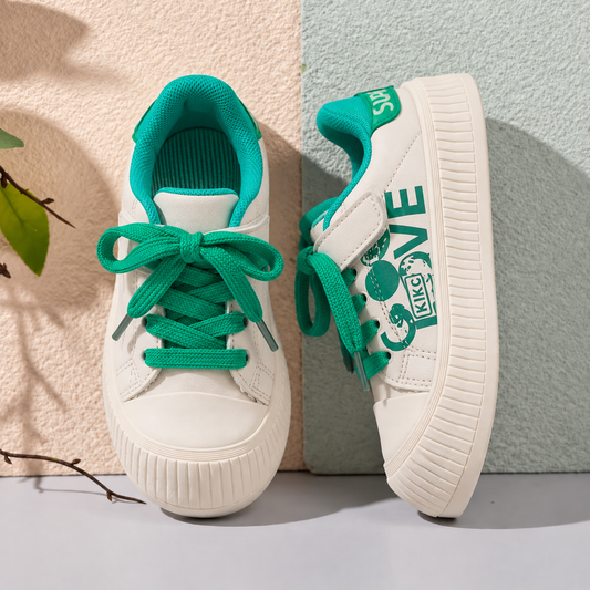 Premium Quality Trendy Look Sneakers for Kids - D05 (Green)