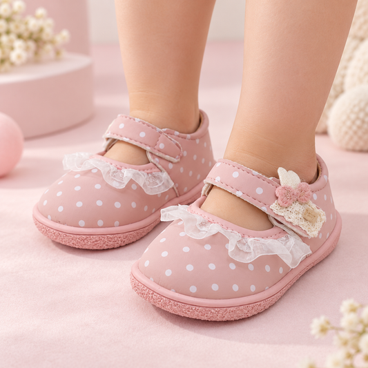 Soft Sole Shoe for Kids Girls - QP02 (Pink)
