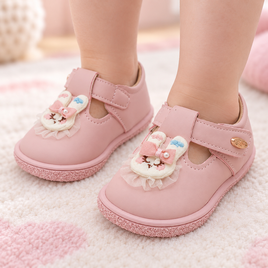 Soft Sole Shoe for Kids Girls - QP5 (Pink)