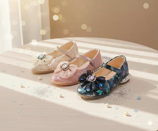 Beautiful Design Printed Pumps for Kids Girls - DJK52