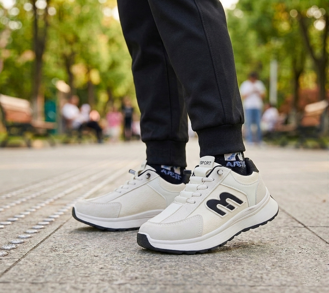 Premium Quality Sneakers For Boys - 83 (White)