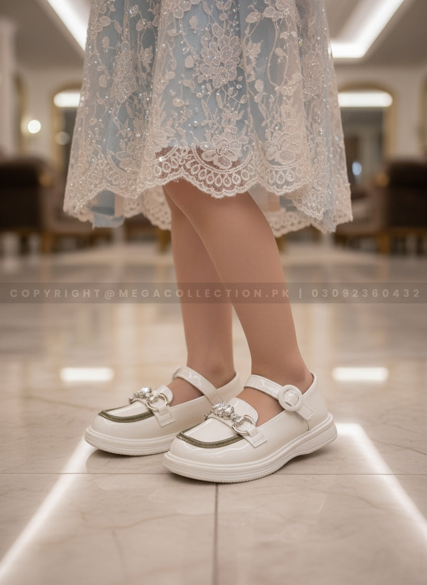 Girls Beautiful Design Fancy Pumps for Kids - HB6