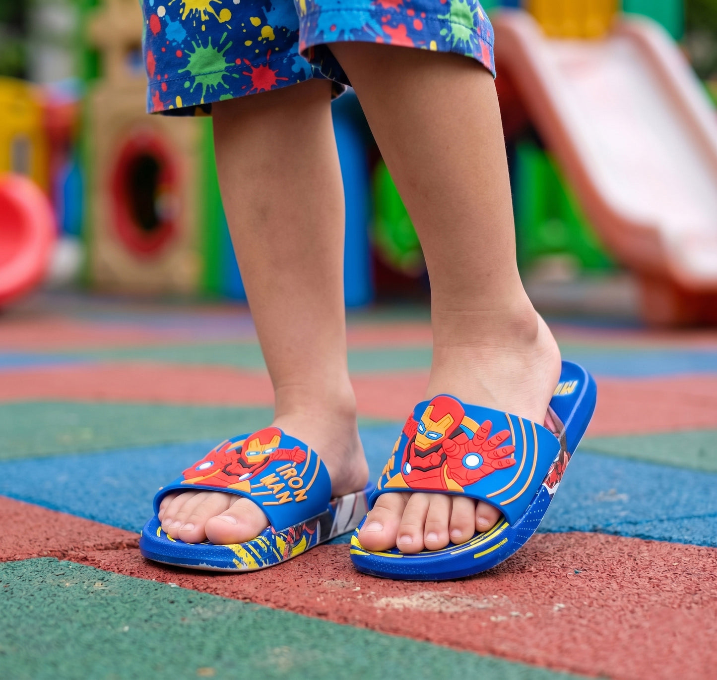 Ironman Theme Non Slip Summer Slipper for Kids Boys - ARS4
