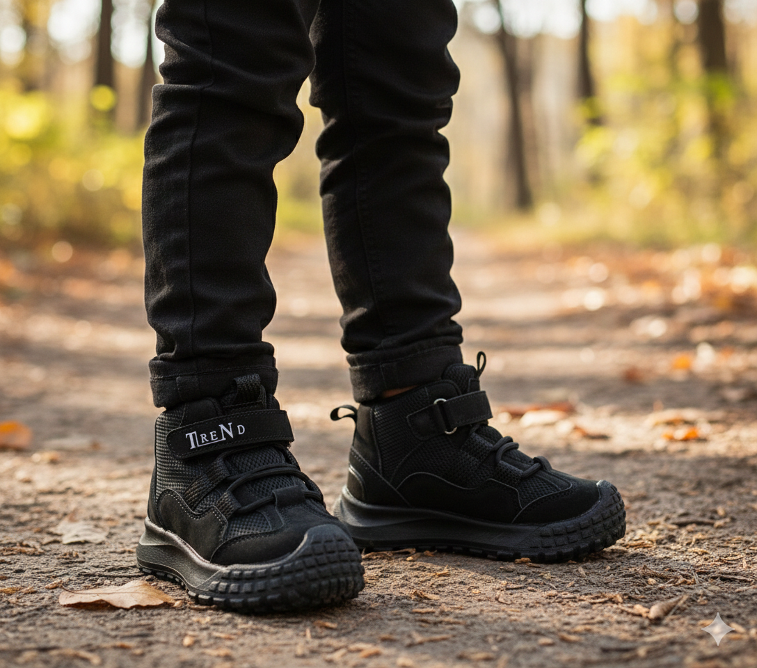 Premium Quality Shoes Trendy Stylish Long Shoes for Kids-503(Black)