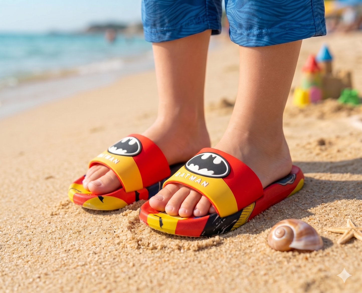 Batman Theme Non Slip Summer Slipper for Kids Boys - A7