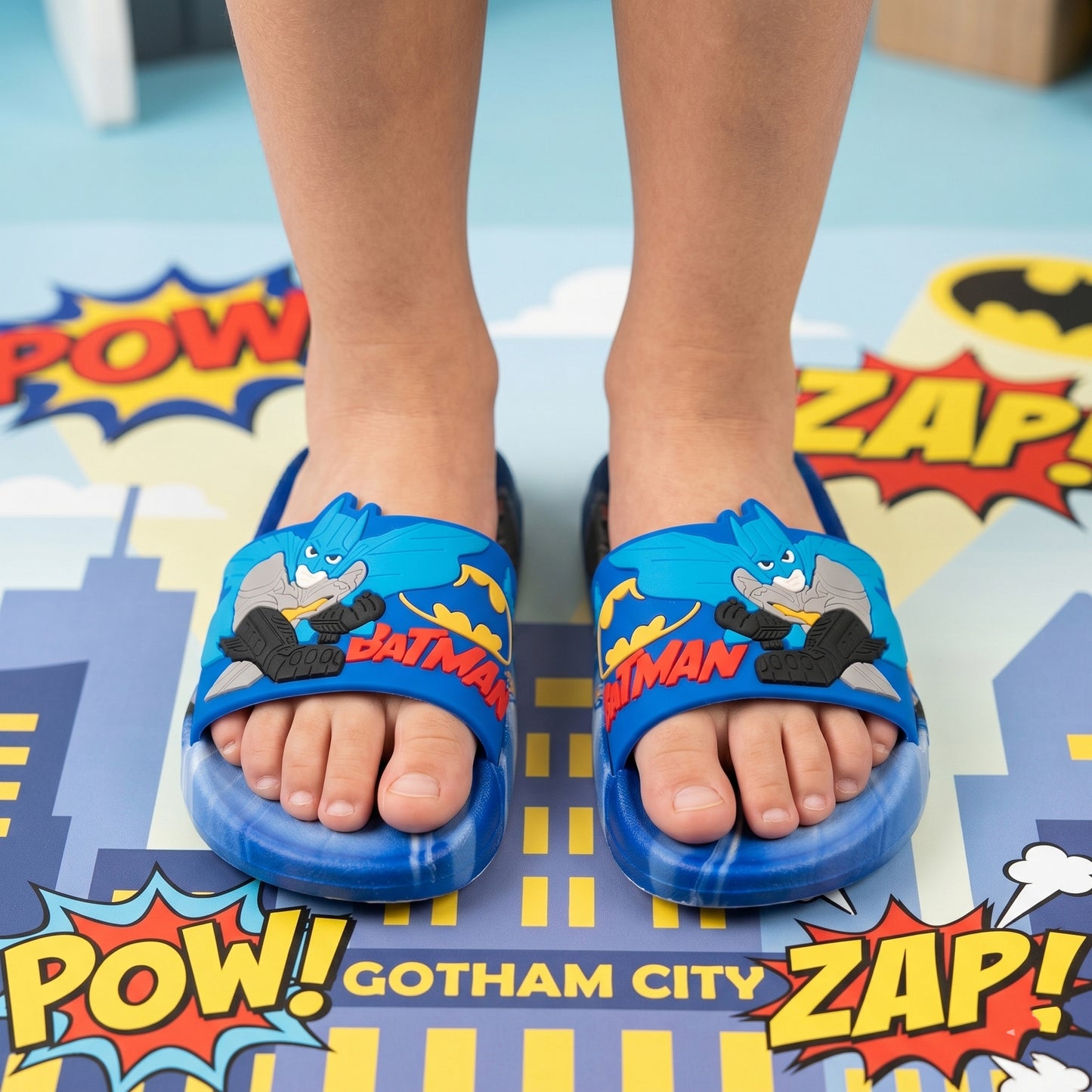 Batman Theme Non Slip Summer Slipper for Kids Boys - ARS5